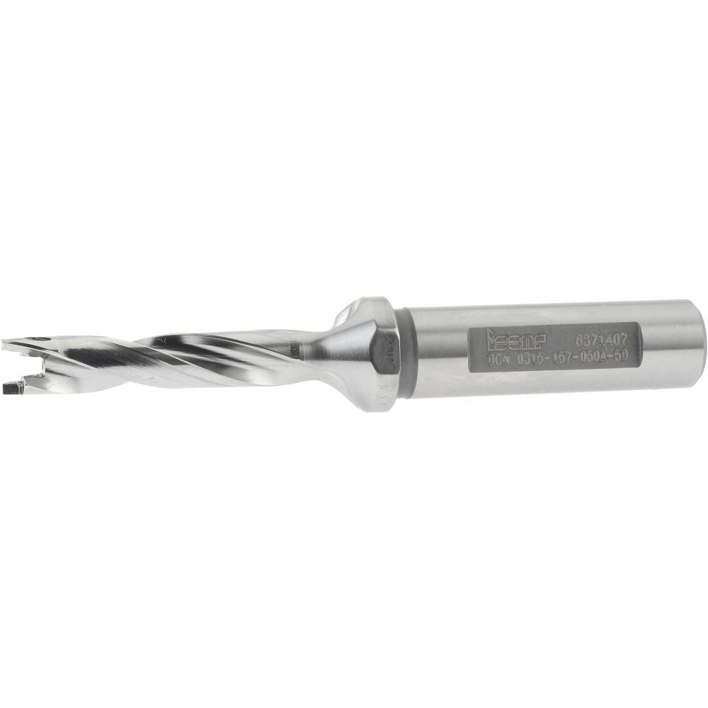 Iscar 3202291 Replaceable-Tip Drill 0.315 to 0.331" Dia, 1.57" Max Depth, 1/2" Weldon Flat Shank