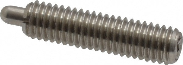 Vlier SSS53 Threaded Spring Plunger #10-32, 3/4" Thread Length, 0.092" Dia, 1/8" Projection