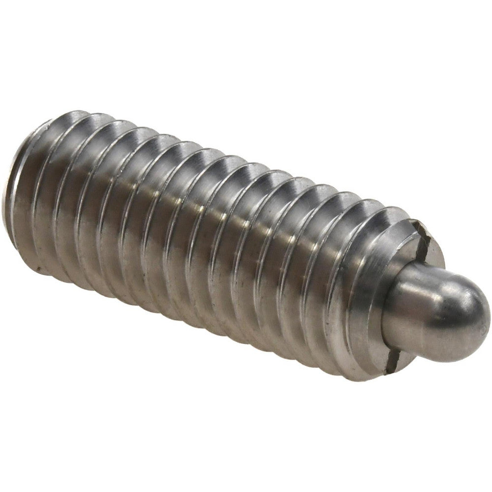 Vlier SSS60 Threaded Spring Plunger 1/2-13, 1-1/4" Thread Length, 0.248" Dia, 1/4" Projection
