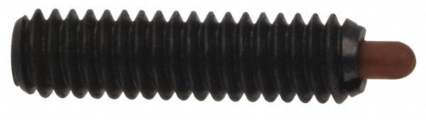 Vlier NNS59 Threaded Spring Plunger 3/8-16, 1-1/8" Thread Length, 0.187" Dia, 3/16" Projection