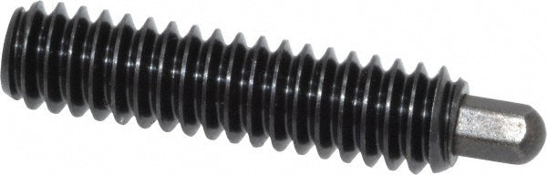 Vlier H55 Threaded Spring Plunger 1/4-20, 1" Thread Length, 3/16" Projection