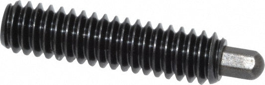 Vlier H55 Threaded Spring Plunger 1/4-20, 1" Thread Length, 3/16" Projection