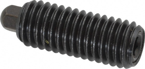 Vlier H58 Threaded Spring Plunger 3/8-16, 1-1/8" Thread Length, 3/16" Projection