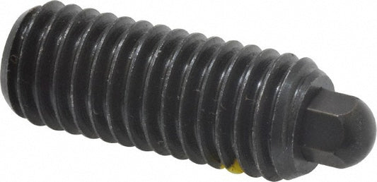 Vlier H60N Threaded Spring Plunger 1/2-13, 1-1/4" Thread Length, 1/4" Projection