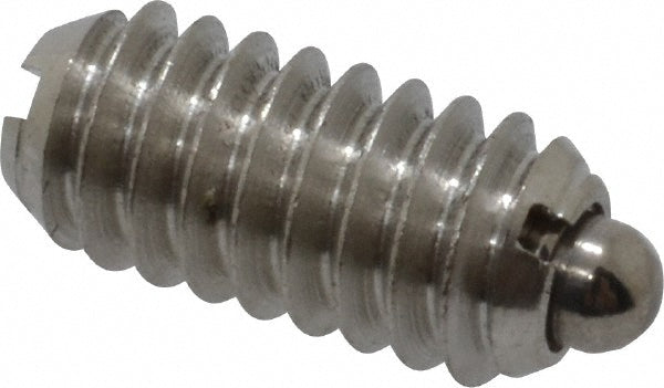 Vlier SSM54 Threaded Spring Plunger 1/4-20, 0.531" Thread Length, 0.119" Dia, 0.078" Projection