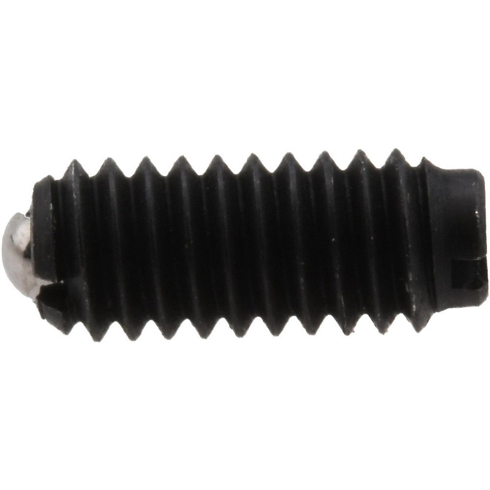 Vlier B48 Threaded Ball Plunger 6-40, 0.078" Ball Dia, 0.312" Body Length, 0.023" Max Ball Reach