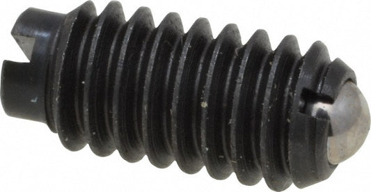 Vlier B50A Threaded Ball Plunger 8-32, 0.094" Ball Dia, 0.344" Body Length, 0.025" Max Ball Reach