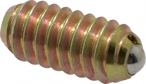 Vlier BH54 Threaded Ball Plunger 1/4-20, 0.125" Ball Dia, 0.531" Body Length, 0.035" Max Ball Reach