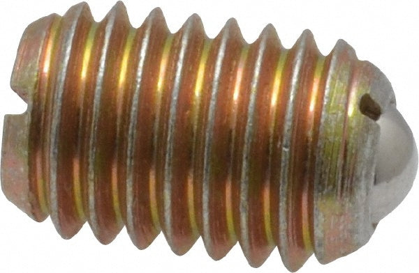 Vlier BH60 Threaded Ball Plunger 1/2-13, 0.281" Ball Dia, 3/4" Body Length, 0.072" Max Ball Reach