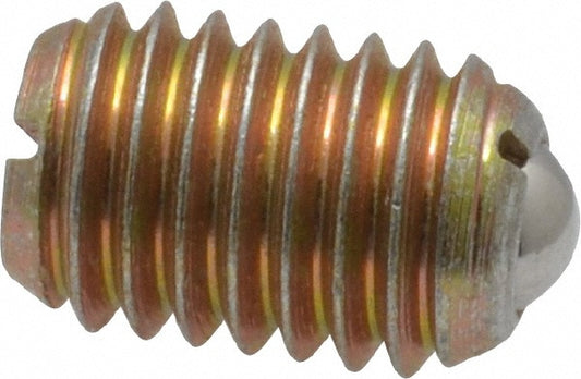 Vlier BH60 Threaded Ball Plunger 1/2-13, 0.281" Ball Dia, 3/4" Body Length, 0.072" Max Ball Reach