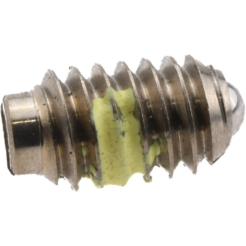 Vlier SSB46P Threaded Ball Plunger 4-48, 0.062" Ball Dia, 0.187" Body Length, 0.02" Max Ball Reach