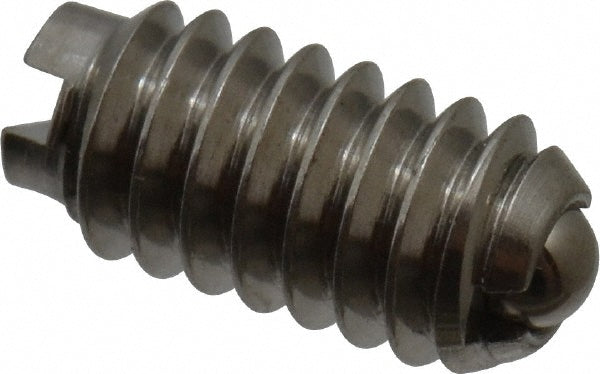 Vlier SSB47 Threaded Ball Plunger 5-40, 0.062" Ball Dia, 1/4" Body Length, 0.02" Max Ball Reach