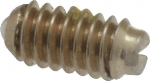 Vlier SSB47P Threaded Ball Plunger 5-40, 0.062" Ball Dia, 1/4" Body Length, 0.02" Max Ball Reach