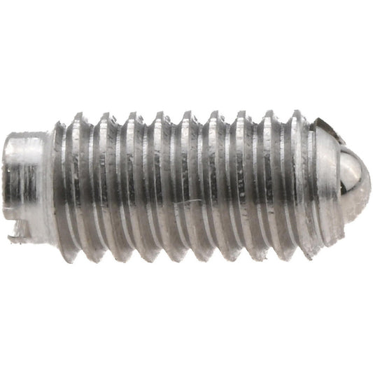 Vlier SSB50 Threaded Ball Plunger 8-36, 0.094" Ball Dia, 0.344" Body Length, 0.025" Max Ball Reach