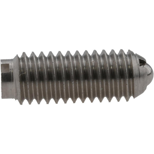 Vlier SSB52 Threaded Ball Plunger 10-32, 0.094" Ball Dia, 0.513" Body Length, 0.025" Max Ball Reach