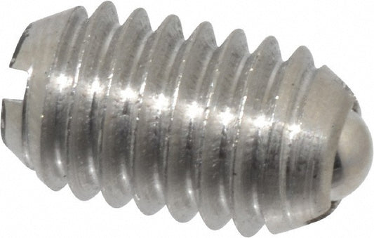 Vlier SSB58 Threaded Ball Plunger 3/8-16, 0.188" Ball Dia, 5/8" Body Length, 0.048" Max Ball Reach