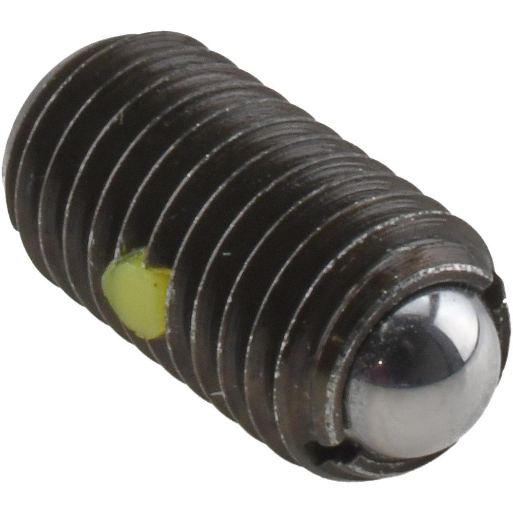 Vlier BM12AN Threaded Ball Plunger M12 x 1.75, 0.315" Ball Dia, 0.866" Body Length, 0.098" Max Ball Reach