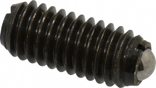 Vlier BM6A Threaded Ball Plunger M6 x 1, 0.137" Ball Dia, 0.551" Body Length, 0.039" Max Ball Reach