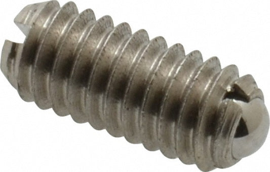 Vlier SBM4 Threaded Ball Plunger M4 x 0.7, 0.098" Ball Dia, 0.354" Body Length, 0.032" Max Ball Reach