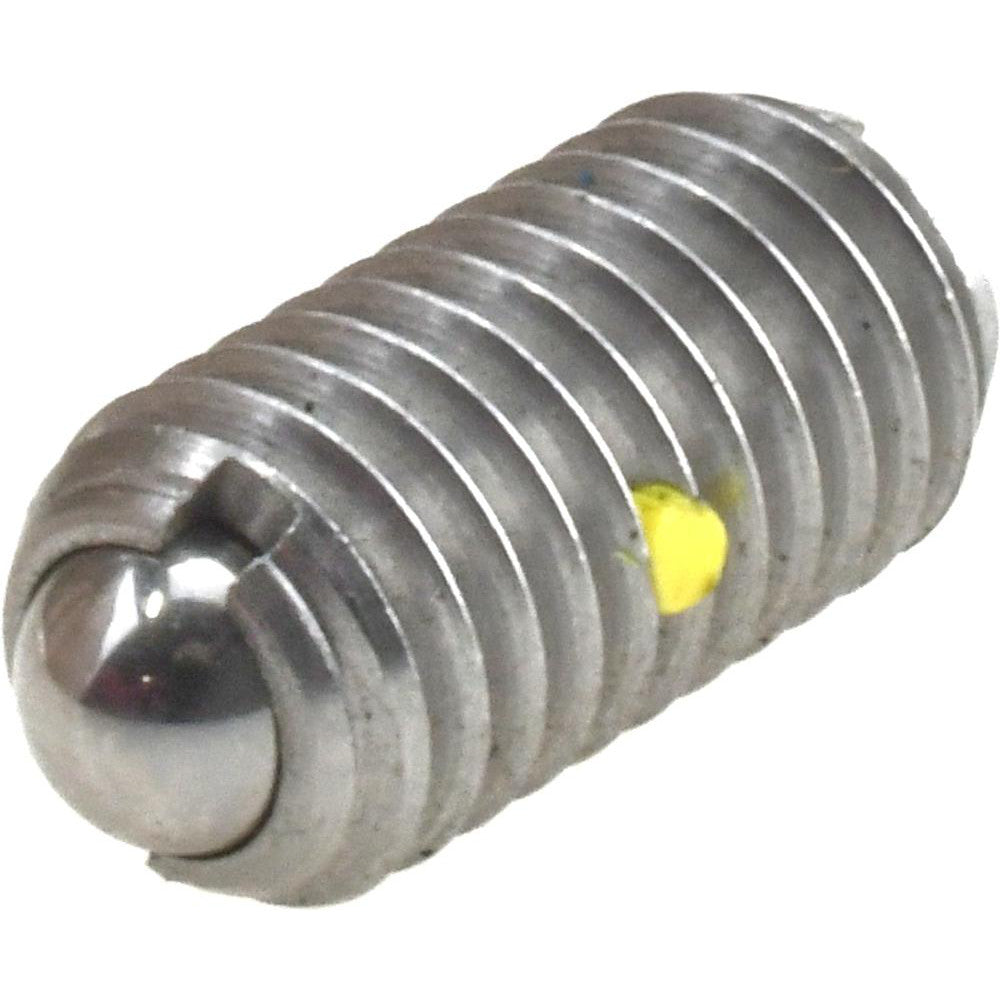Vlier SBM8N Threaded Ball Plunger M8 x 1.25, 0.196" Ball Dia, 0.63" Body Length, 0.059" Max Ball Reach