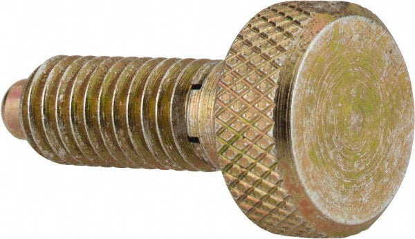 Vlier SLM10P M10x1.5, 3/4" Thread Length, 0.19" Max Plunger Diam, 1 Lb Init to 8 Lb Final End Force, Knob Handle Plunger