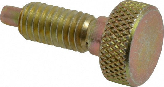 Vlier SL375 3/8-16, 3/4" Thread Length, 0.185" Max Plunger Diam, 1 Lb Init to 8 Lb Final End Force, Knob Handle Plunger