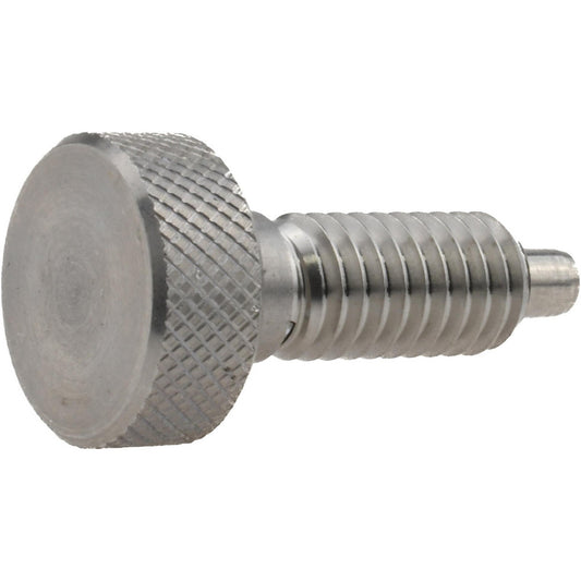 Vlier SSL375 3/8-16, 3/4" Thread Length, 0.185" Max Plunger Diam, 1 Lb Init to 8 Lb Final End Force, Knob Handle Plunger