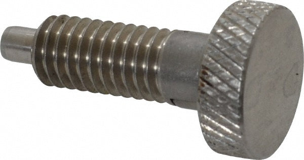 Vlier SSLF375P 3/8-16, 3/4" Thread Length, 0.185 to 0.186" Max Plunger Diam, 0.5 Lb Init to 3 Lb Final End Force, Locking Knob Handle Plunger