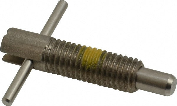 Vlier SFRT500P 1/2-13 Thread, 2-1/2" Body Length, 1/2" Plunger Projection, 5/16" Plunger Diam, Stainless Steel, Locking T Handle Plunger