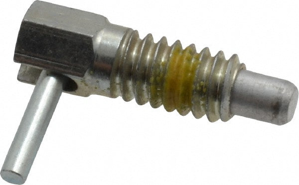 Vlier FRS250P 1/4-20, 1/2" Thread Length, 0.16" Plunger Diam, 0.12 Lb Init to 0.5 Lb Final End Force, Steel Locking L Handle Plunger