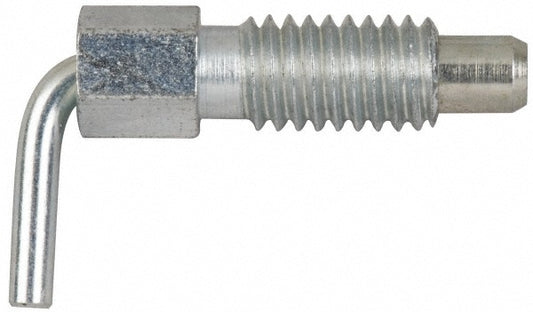 Vlier FRSN375 3/8-16, 0.62" Thread Length, 1/4" Plunger Diam, 0.25 Lb Init to 1.25 Lb Final End Force, Steel L Handle Plunger