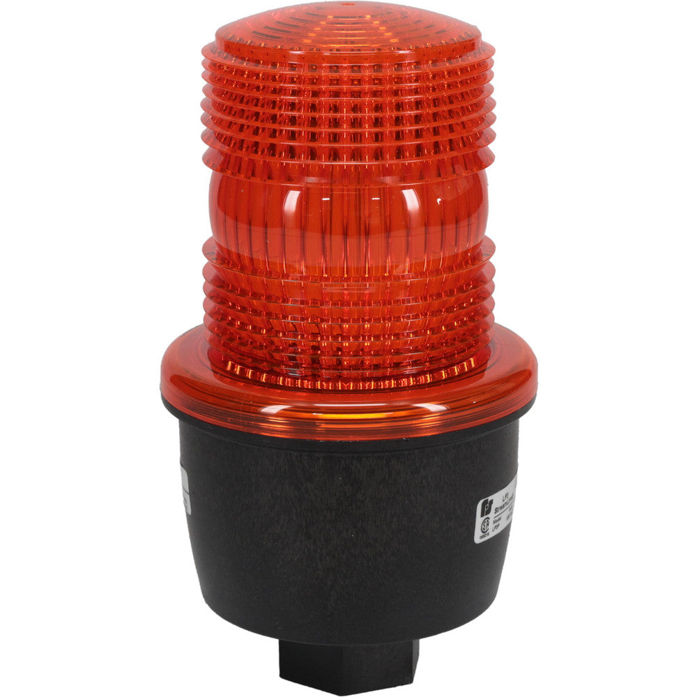Federal Signal Corp LP3M-120A Low Profile Mini Strobe Light Amber, Pipe Mount, 120VAC