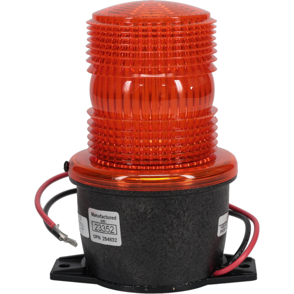 Federal Signal Corp LP3T-012-048A Low Profile Mini Strobe Light Amber, T-Mount Mount, 12 to 48VDC