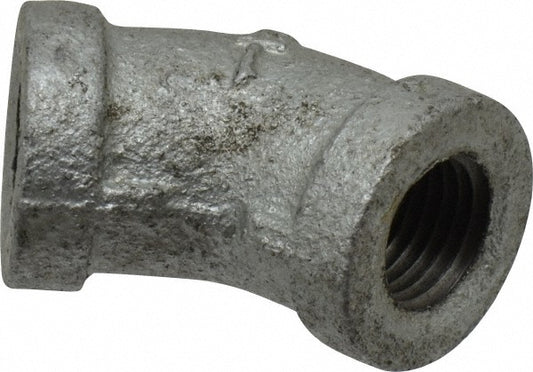 B&K Mueller 510-201HC Malleable Iron Pipe 45 &deg Elbow 1/4" Fitting