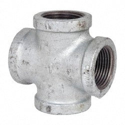 B&K Mueller 511-005HC Malleable Iron Pipe Cross 1" Fitting