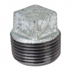 B&K Mueller 511-805HP Malleable Iron Pipe Square Plug 1" Fitting