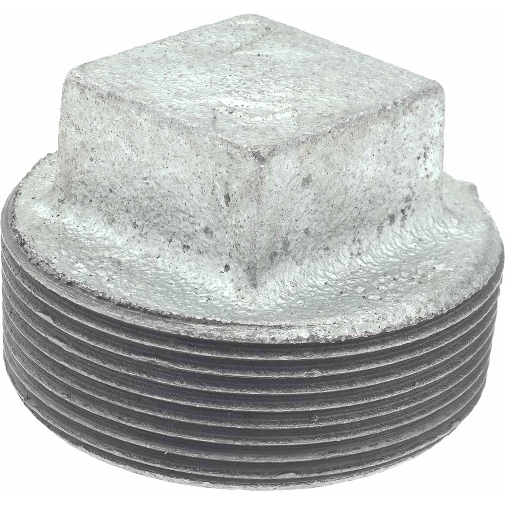 B&K Mueller 511-808HN Malleable Iron Pipe Square Plug 2" Fitting