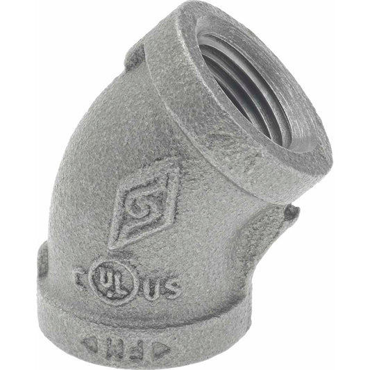 B&K Mueller 520-203HN Black 45 &deg Elbow 1/2", Threaded