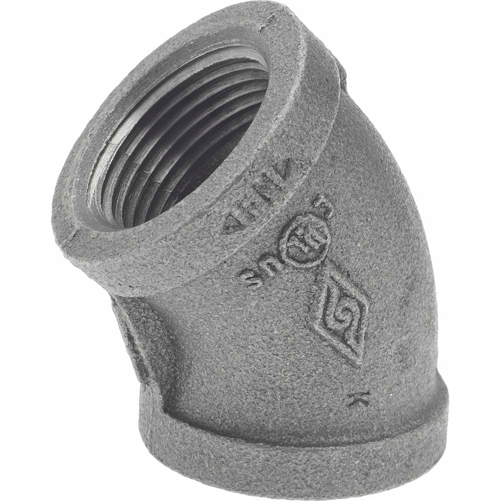 B&K Mueller 520-205HN Black 45 &deg Elbow 1", Threaded