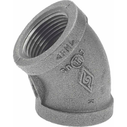 B&K Mueller 520-205HN Black 45 &deg Elbow 1", Threaded