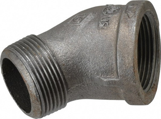 B&K Mueller 520-506HC Black 45 &deg Street Elbow 1-1/4", Threaded