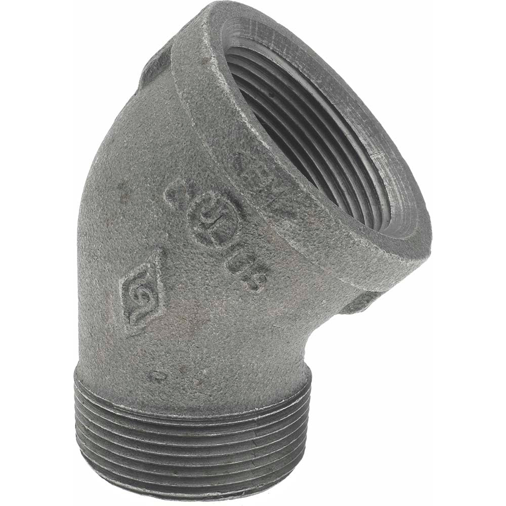 B&K Mueller 520-507HC Black 45 &deg Street Elbow 1-1/2", Threaded