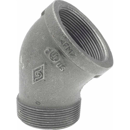 B&K Mueller 520-508HC Black 45 &deg Street Elbow 2", Threaded