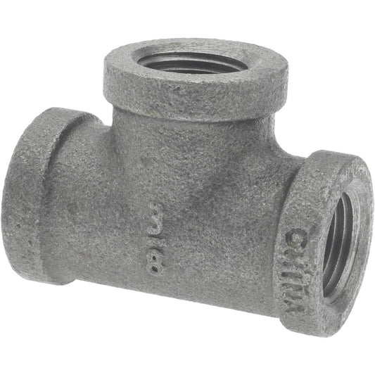 Value Collection B-TEE03 Black Tee 3/8", Malleable Iron