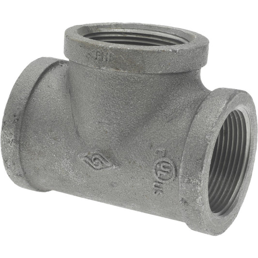 Value Collection B-TEE15 Black Tee 1-1/2", Malleable Iron