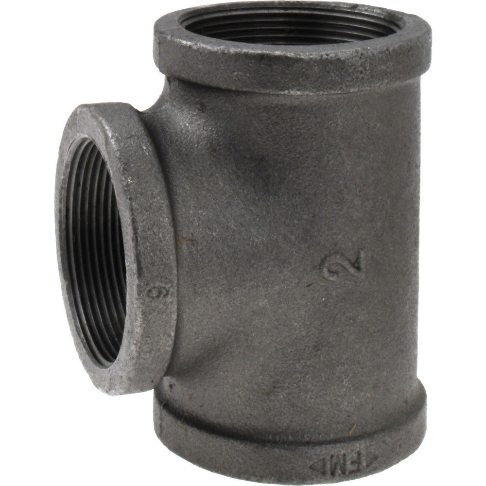 Value Collection B-TEE20 Black Tee 2", Malleable Iron