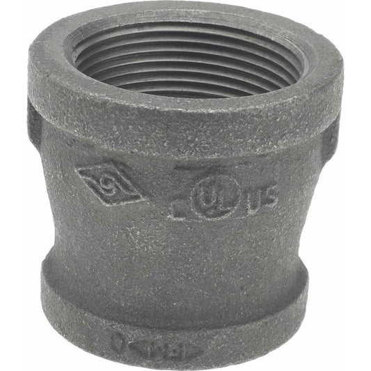 B&K Mueller 521-376HN Black Reducing Coupling 1-1/2 x 1-1/4", Threaded