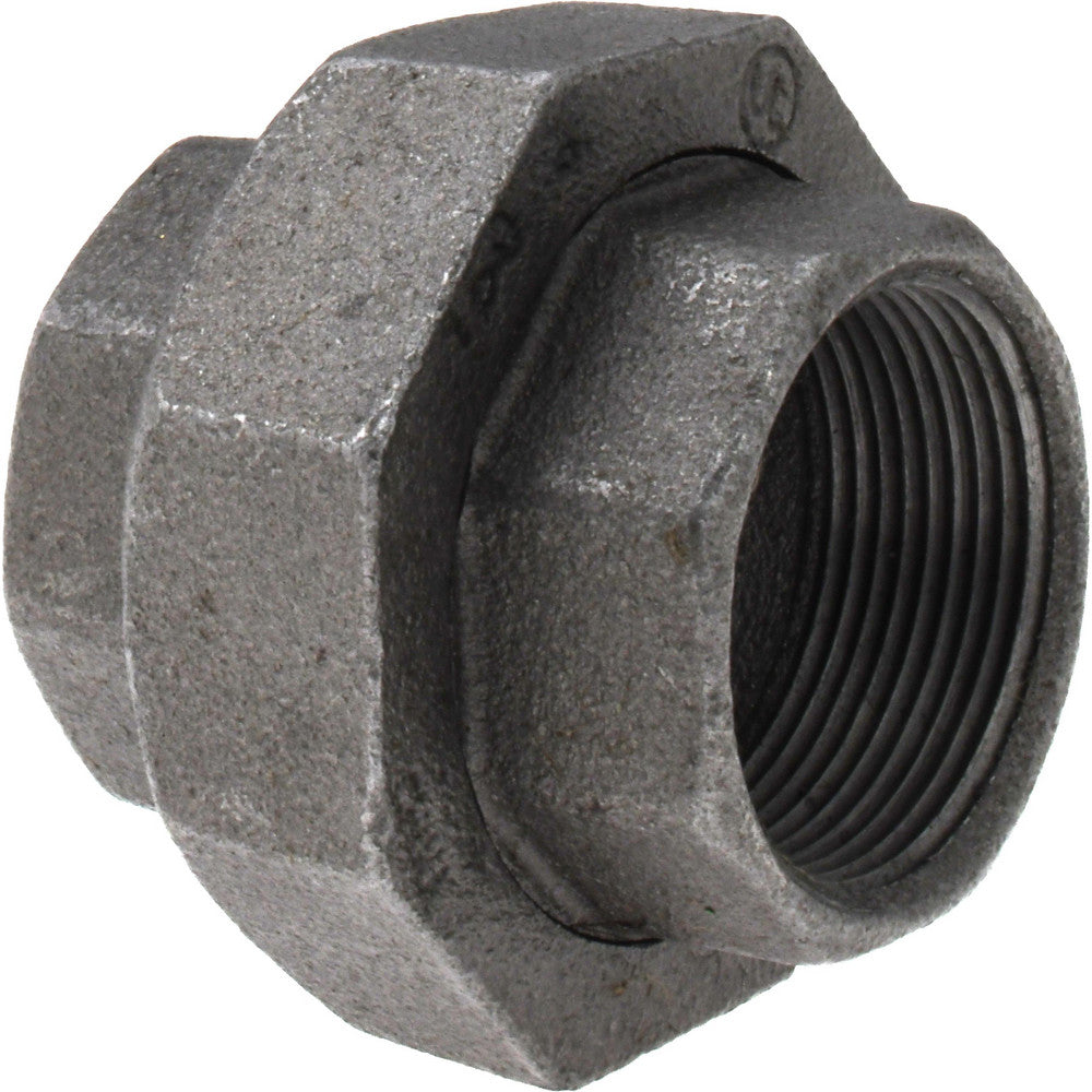 Value Collection B-UNI15 Black Union 1-1/2", Malleable Iron