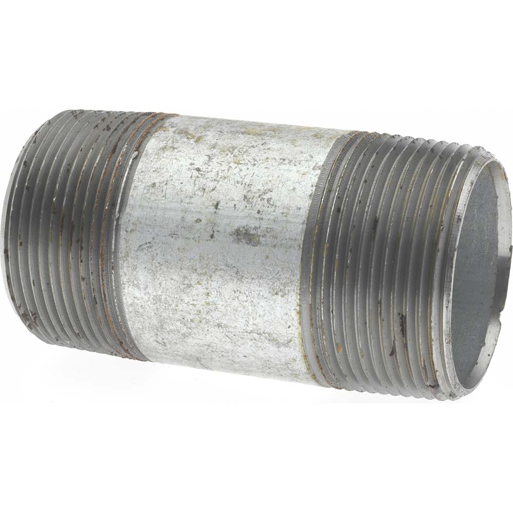 B&K Mueller 567-035HC Galvanized Pipe Nipple 1-1/2", 3-1/2" Long, Schedule 40, Steel