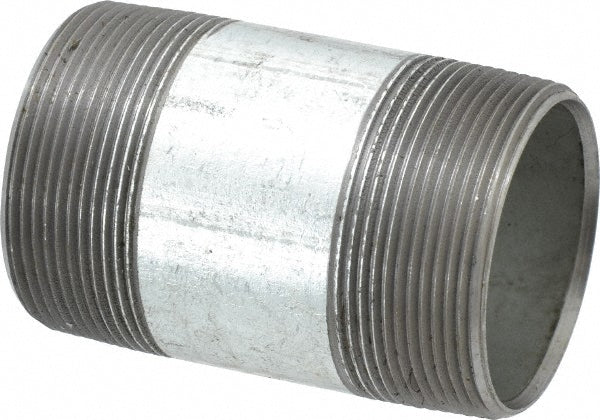 B&K Mueller 568-035HC Galvanized Pipe Nipple 2", 3-1/2" Long, Schedule 40, Steel